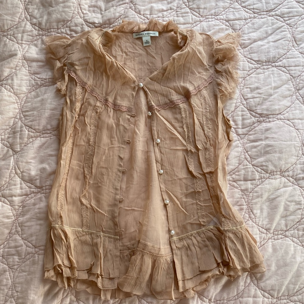 Banana Republic Pearl Detailed Top